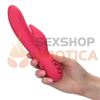 California Dreaming Vibrador con estimulador de clitoris y carga USB